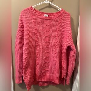 CAbi Women's Vibrant Pink Cable Knit Sweater